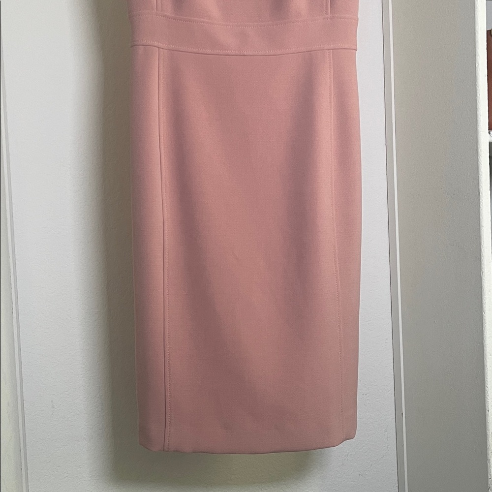 Ann Taylor Petite 2 sleeveless midi dress pink light mauve - Picture 2 of 10
